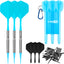 ZG05 Tungsten 90% soft tip darts set 18g with Blue carry case,molded Flights and Extra Points