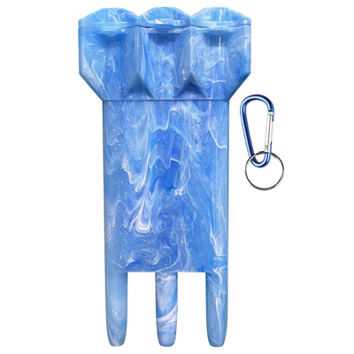 ZX01A Darts case Plastic 1pcs for 3 darts,Marble texture blue