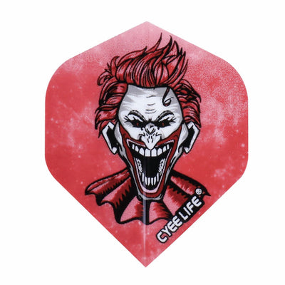 15pcs PET Dart Flights Standard,Clown avatar Design 120 microns thickness