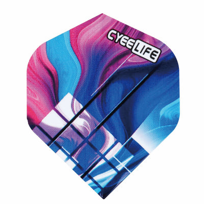 15pcs PET Dart Flights Standard,Rubik's cube Design 120 microns thickness