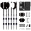 ZQ01 Stainless Steel Tip Darts Set 23g with carry case,Aluminum shafts,Sharpener and Extra Flights