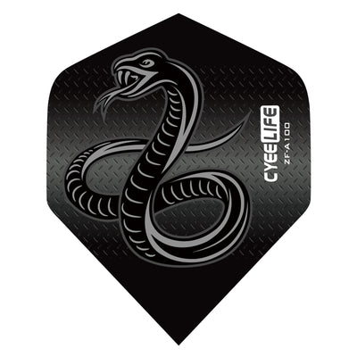 PET Dart Flights Standard 15pcs,3D Black Snake