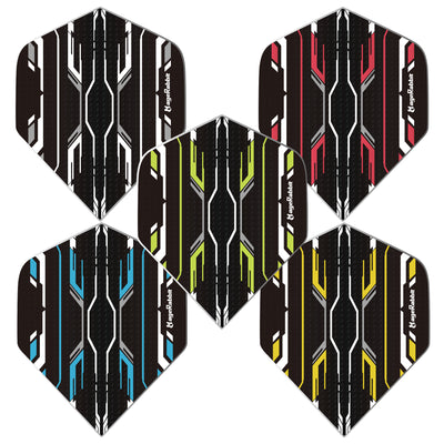 MageRabbit 15pcs PET Dart Flights Standard,5 colors Origin M1-series 120 microns thickness