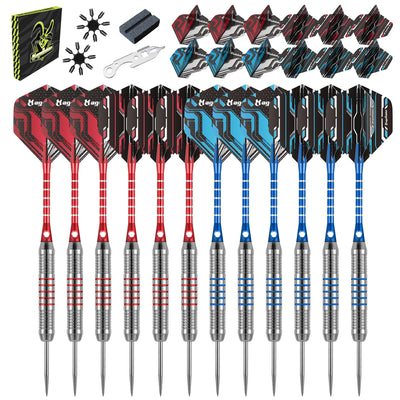 MageRabbit 24g Steel tip darts set with Aluminum shafts