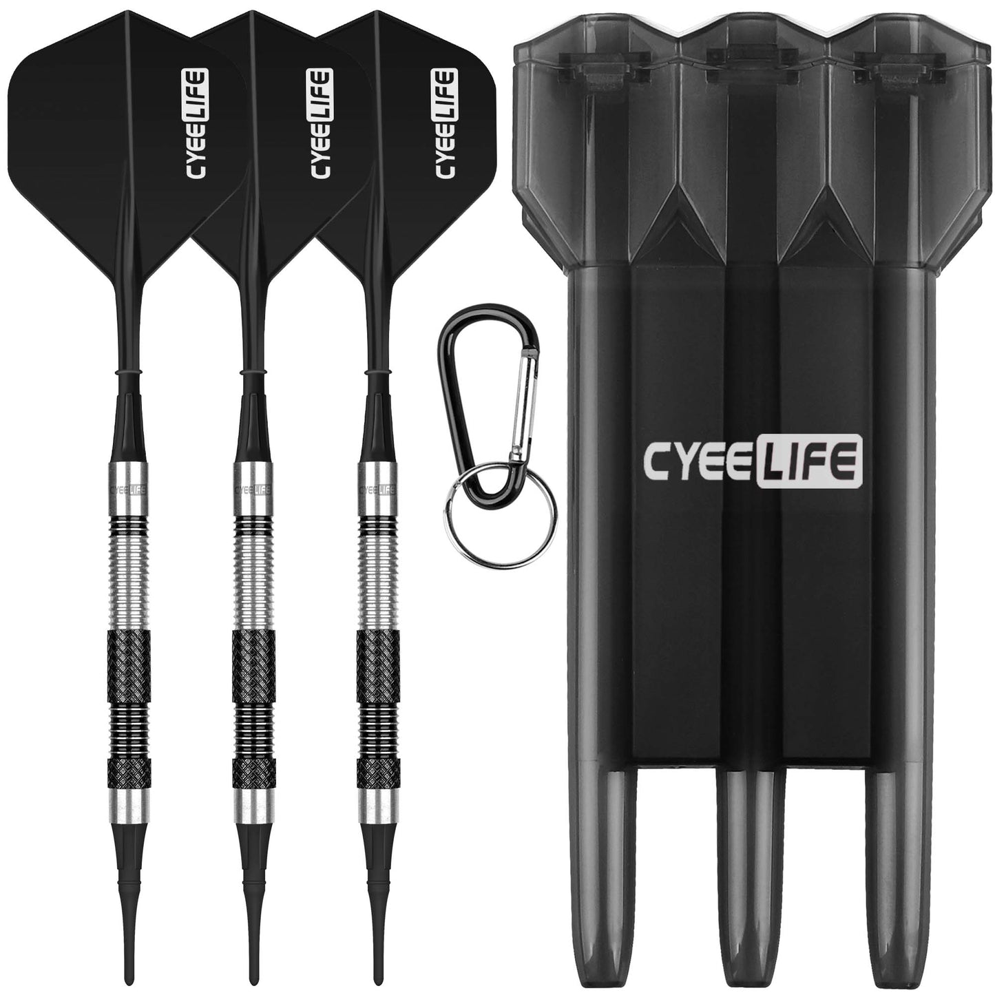 ZG03 90% 16g Tungsten Soft Tip Darts set with carry case and molded flights