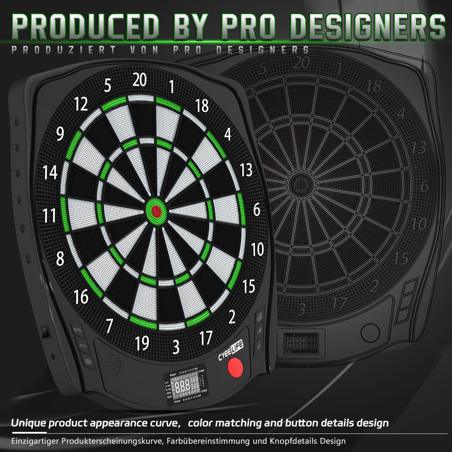 ZD01J Electronic Dart board set with 12 darts set