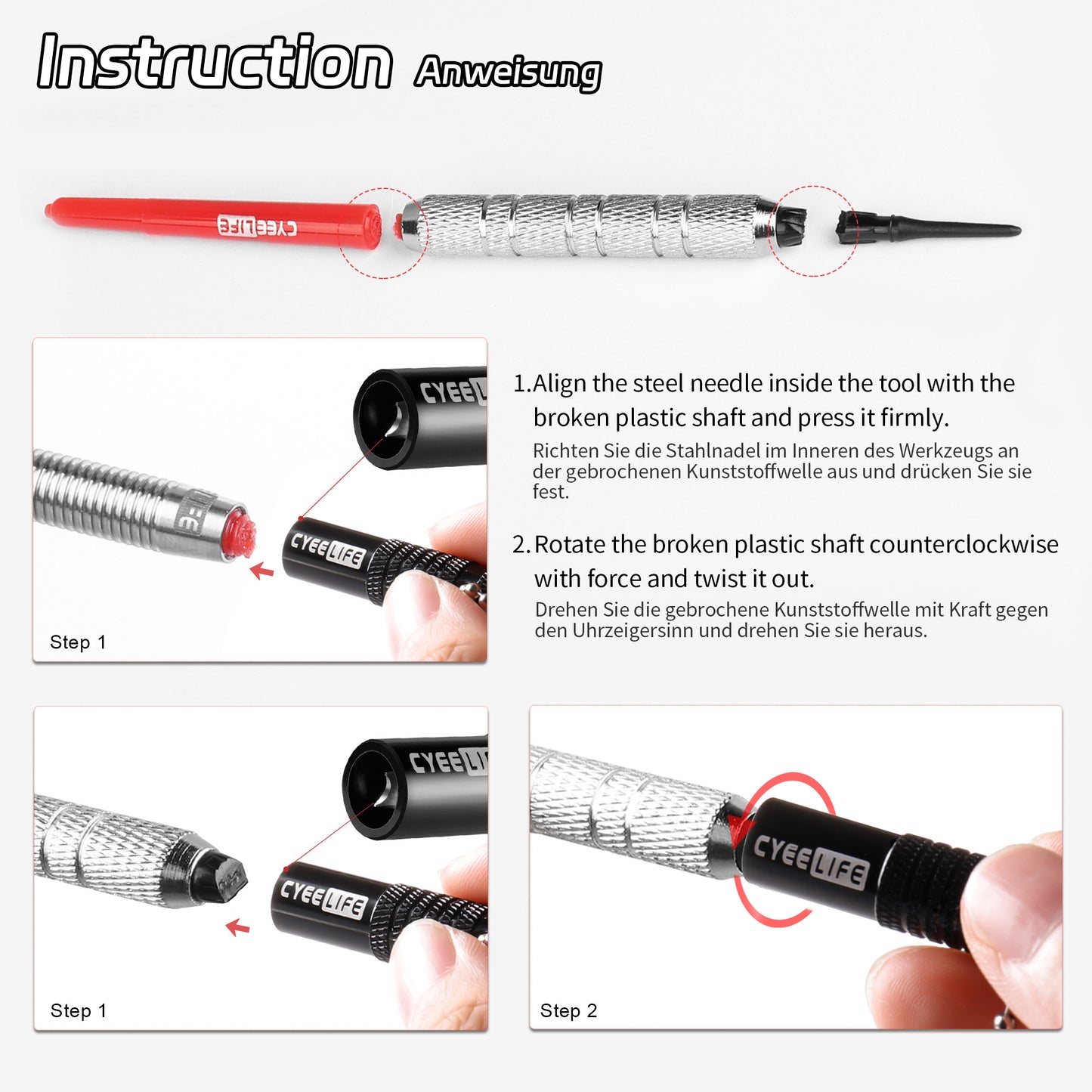 ZL03B Broken Plastic Dart Shafts and Tips Remover,Professional Remove Tool