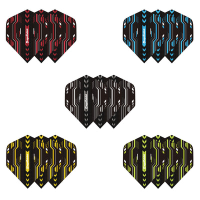 MageRabbit 15pcs PET Dart Flights Standard,0.12mm thickness