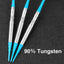 ZG05 Tungsten 90% soft tip darts set 18g with Blue carry case,molded Flights and Extra Points