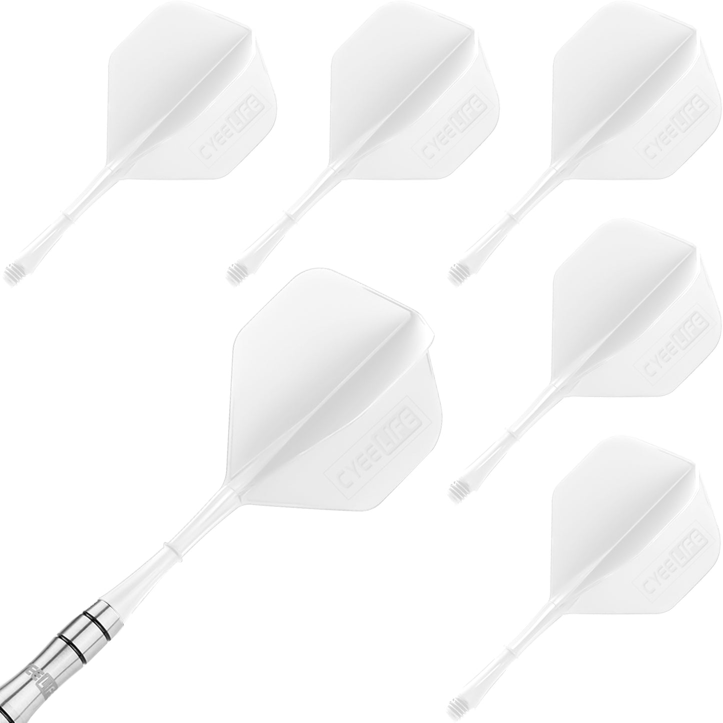 CF01 2ba Plastic Integrated Dart shafts and Flights 6pcs