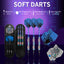 ZE12 Brass 18g Soft tip darts set with case and Extra accessories