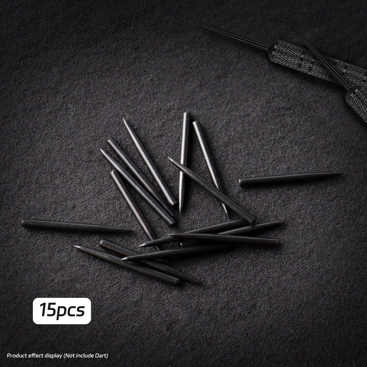 CL01 Ordinary Steel dart tips 15pcs,Black/Silver,32/34/36/38mm