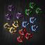 15pcs PET Dart Flights,Five colored dinosaur