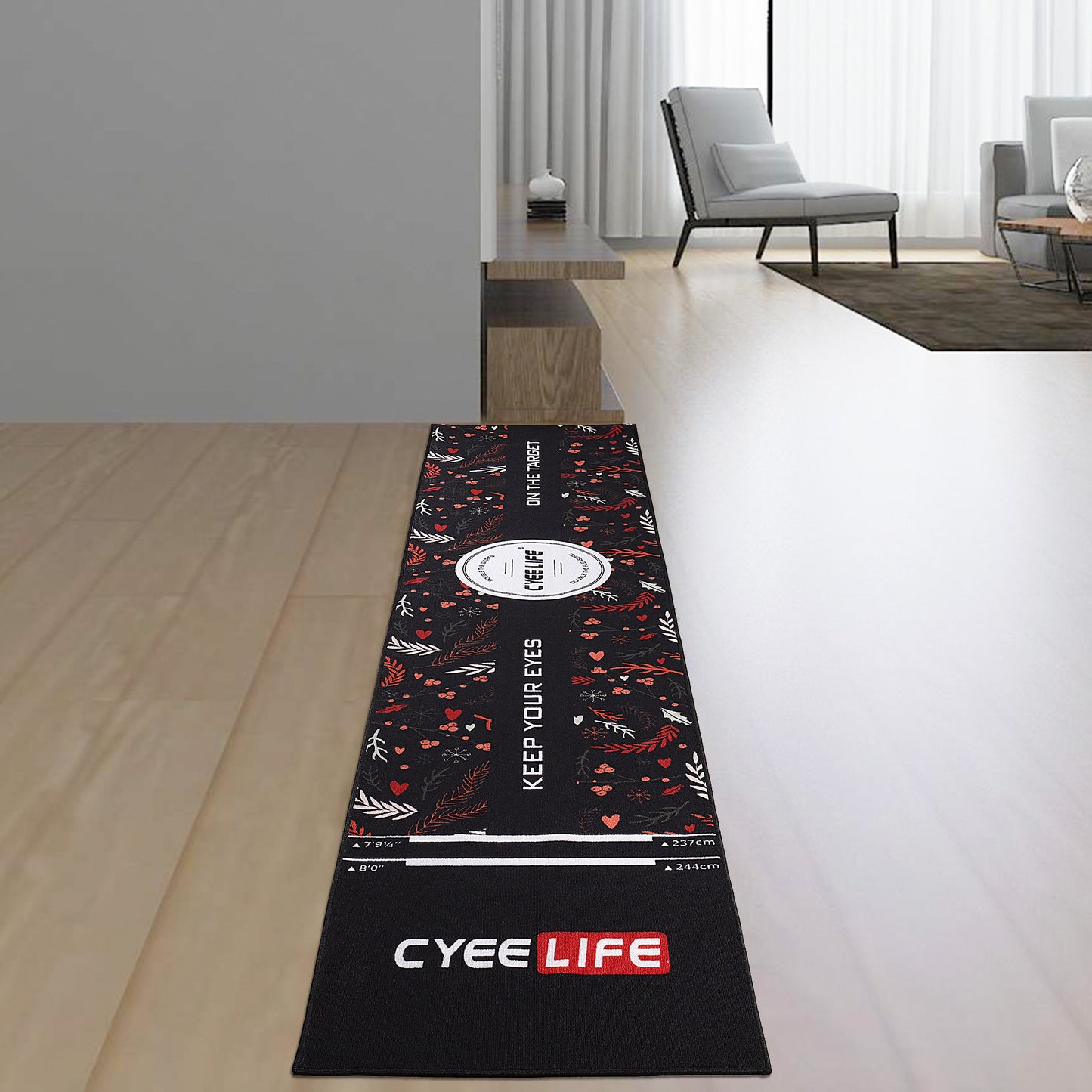 ZD05N DartBoard Mat 65 * 295cm with starting lines