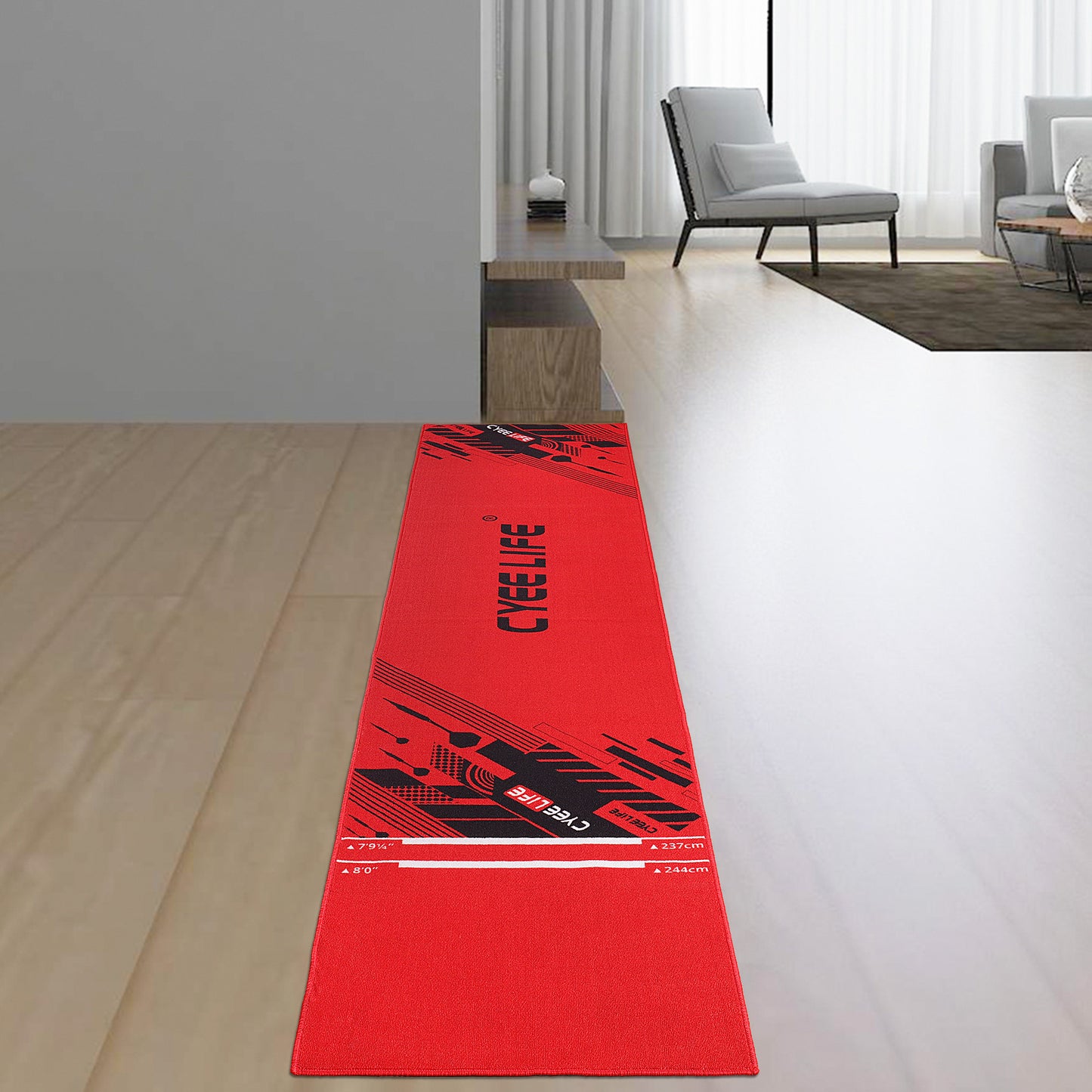 ZD05M DartBoard Mat 65 * 295cm with starting lines