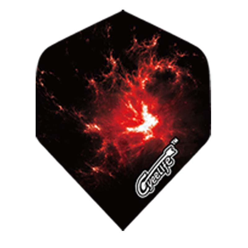 PET Dart Flights Standard 15pcs outer space design,120 microns thickness