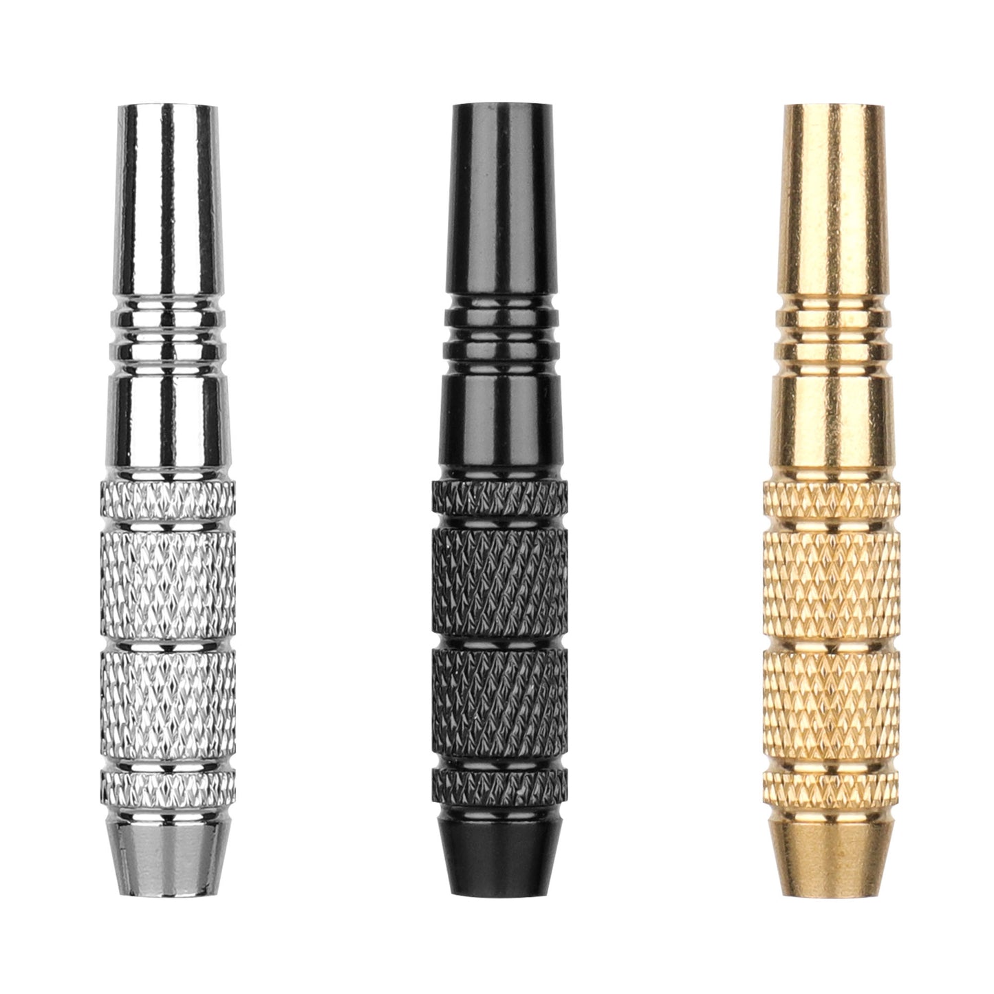 ZE01 16g Brass Soft tip dart barrels 2BA 3pcs Gold/Black/Silver