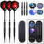 ZG05 3pcs 90% Tungsten Soft Tip Darts Set 14/16/18/20/22g 2BA with Extra Accessories and case