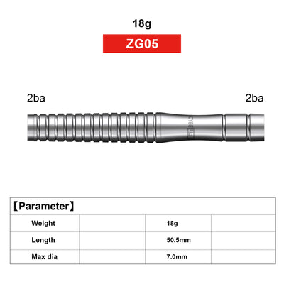 ZG05 Tungsten 90% soft tip darts set 18g with Black carry case,molded Flights and Extra Points