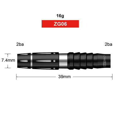 ZG06 90% Tungsten Soft Tip Darts Barrels 16 gram 2BA&2BA,No Accessories parts,3pcs of 1 packs