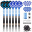 STEEL TIP DARTS MESSING SET 24G MIT TRAGETASCHE 6St